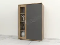 Márió 80 as üveges komód